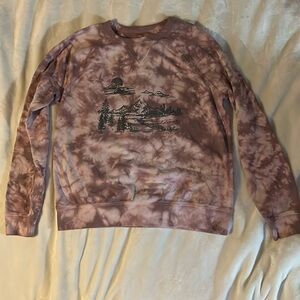 Women’s Medium Sonoma Pink Tie Dye Mountain Sweatshirt